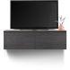 Tv-meubel Selero zwevend 121 cm zwart
