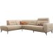 Hoekbank links Hazima beige met relaxfunctie