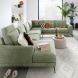 Hoekbank rechts Flandria groen basic comfort