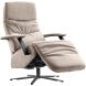 Relaxfauteuil Tofino elektrisch microleder grijs