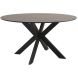 Eettafel Ranea 150 cm rond zwart met rechte spinpoot