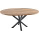 Uitschuifbare eettafel Caltana 130/170 cm rond mango