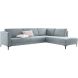 Hoekbank rechts Gulnare lichtgrijs premium comfort