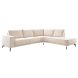 Hoekbank rechts Taroona polyether beige