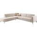 Hoekbank links Micco HR-schuim beige
