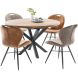 Uitschuifbare eettafel Caltana 130/170 cm rond mango