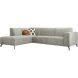 Hoekbank links Solvay microleder grijs basic comfort