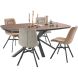 Eettafel Caltana 200x100 cm Deens ovaal bruin