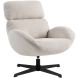 Draaifauteuil Bolands lichtgrijs