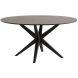 Eettafel Ranea 130 cm rond zwart met ranke spinpoot
