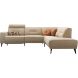 Hoekbank rechts Hazima beige met relaxfunctie