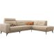 Hoekbank rechts Hazima beige met relaxfunctie