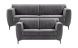 Bankstel 3+2 Ridgway antraciet + HR-schuim