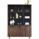 Vitrinekast Tenino 200x140x45 cm bruin