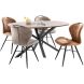 Eettafel Rizoma 160x92 cm Deens ovaal bruin