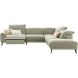 Hoekbank rechts Alunda groen relaxfunctie premium comfort