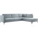 Hoekbank rechts Gulnare lichtgrijs basic comfort