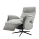 Relaxfauteuil Haslet grijs small elektrisch verstelbaar