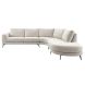 Hoekbank rechts Flandria koudschuim en polyether beige