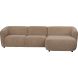 Hoekbank rechts Harper bruin basic comfort