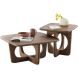 Salontafel Aseri 70x70 cm bruin