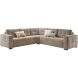 Hoekbank Moulti grijs premium comfort