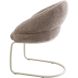 Armstoel juva bouclé bruin