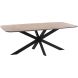 Eettafel Ranea 180x103 cm Deens ovaal brons met rechte spinpoot