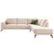 Hoekbank rechts Taroona polyether beige