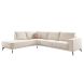 Hoekbank links Taroona polyether beige HR koudschuim rug