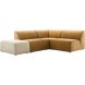 Hoekbank Romont polyether bruin