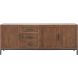 Dressoir Maverna 77x202x42 cm bruin