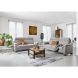 3 zitsbank Creon grijs + Boxspring-zitting