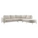 Hoekbank rechts Flandria koudschuim en polyether beige
