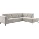 Hoekbank rechts Solvay grijs basic comfort