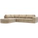Hoekbank links Azara bruin basic comfort