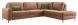 Hoekbank Creon bruin + bonellvering