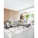Hoekbank Mirtho grijs + relaxfunctie