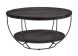 Salontafel Glenfield 130x65 cm Deens ovaal zwart