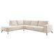 Hoekbank links Taroona polyether beige HR koudschuim rug