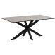 Eettafel Ranea 180x90 cm rechthoekig met rechte spinpoot
