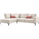 Hoekbank links Garzeno beige basic comfort