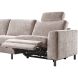 Hoekbank links Totham bruin relaxfunctie basic comfort