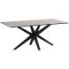 Eettafel Ranea 220x110 cm rechthoekig met ranke spinpoot