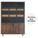 Vitrinekast Tenino 200x140x45 cm bruin