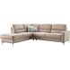 Hoekbank links Mirtho microleder taupe excellent comfort