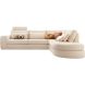 Hoofdsteun Azara 75 cm beige