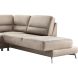 Hoekbank rechts Mirtho microleder taupe excellent comfort