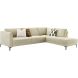 Hoekbank rechts Gulnare beige basic comfort