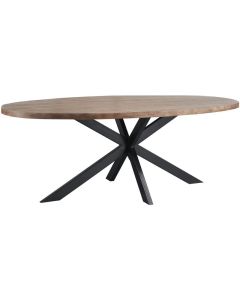 Ovale eettafel met spinpoot 215x110 Calde-Indusy